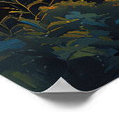 van Gogh Cat Art Poster (Hoek)