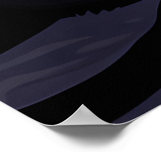 van Gogh Cat Art Poster (Hoek)