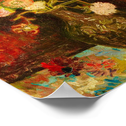 Van Gogh Chinese Asters and Gladioli Poster (Hoek)