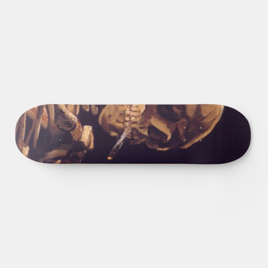 Van Gogh: Cigaret, schedel Skateboard (Horizontaal)