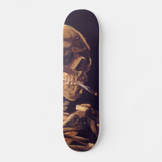 Van Gogh: Cigaret, schedel Skateboard (Voorkant)