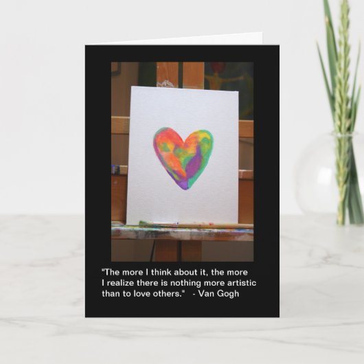 Van Gogh citeert Kaart van ‘artistieke’ Valentijns (Voorkant)