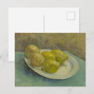 Van Gogh Citroenen Bord Geel Keuken Kunst Briefkaart