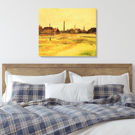 Van Gogh - Coalmine in the Borinage, Canvas Afdruk (Insitu (Slaapkamer))
