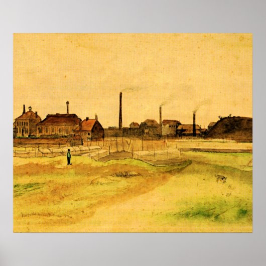Van Gogh - Coalmine in the Borinage, Poster (Voorkant)