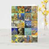 Van Gogh Collage Kaart (Gele Bloem)
