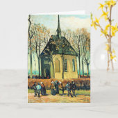 Van Gogh - Congregatie met de Hervormde Kerk Kaart (Gele Bloem)