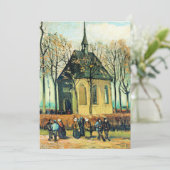 Van Gogh - Congregatie met de Hervormde Kerk Kaart (Staand voorkant)