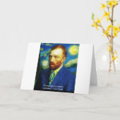 Van Gogh "Conscience Compass" Citaat geeft T - shi Kaart (Gele Bloem)