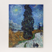 Van Gogh Country Road Cypress Artwork Legpuzzel (Verticaal)