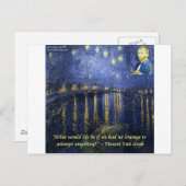 Van Gogh Courage Quote Briefkaart (Voorkant / Achterkant)
