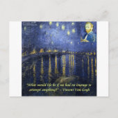 Van Gogh Courage Quote Briefkaart (Voorkant)
