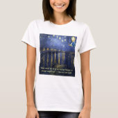 Van Gogh Courage Quote T-shirt (Voorkant)