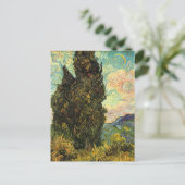 Van Gogh Cypresses,  landschapskunst Briefkaart (Staand voorkant)