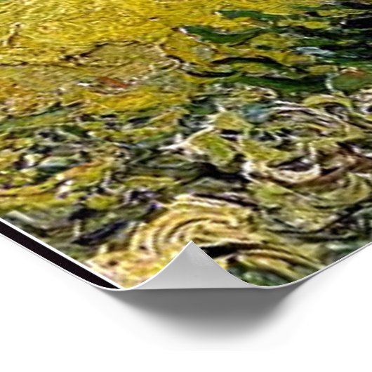 Van Gogh - Cypresses with Two Women Poster (Hoek)