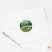 Van Gogh - Daubigny's Garden, beroemd schilderij, Ronde Sticker (Envelop)