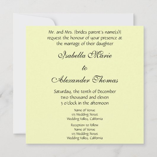 Van Gogh Daubigny's uitnodigen voor een bruiloft i Kaart (Achterkant)