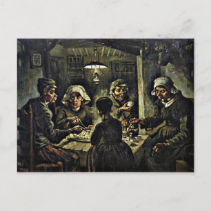 Van Gogh - de aardappeleters Briefkaart