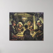 Van Gogh - De Aardappeleters Canvas Afdruk (Voorkant)