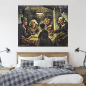 Van Gogh - De Aardappeleters Canvas Afdruk (Insitu (Slaapkamer))