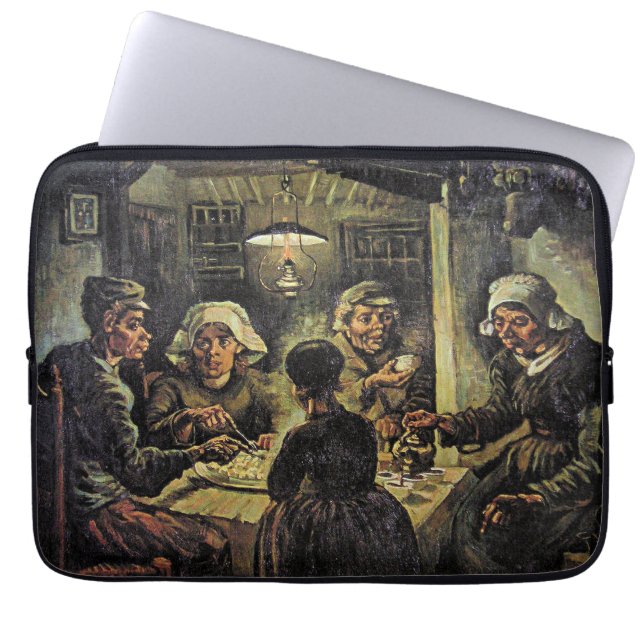 Van Gogh - De Aardappeleters Laptop Sleeve (Voorkant)