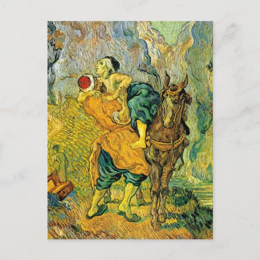 Van Gogh - De barmhartige Samaritaan Briefkaart (Voorkant)
