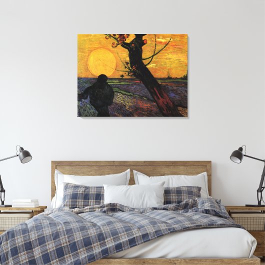 Van Gogh; de  boerenboer Canvas Afdruk (Insitu (Slaapkamer))
