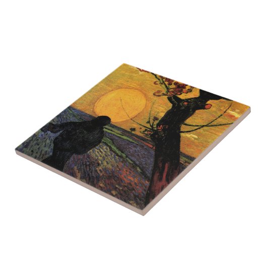 Van Gogh; de  boerenboer Tegeltje (Zijkant)