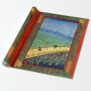 Van Gogh De Brug in de Regen naar Hiroshige Cadeaupapier