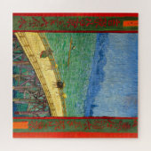Van Gogh De Brug in de Regen naar Hiroshige Legpuzzel (Horizontaal)