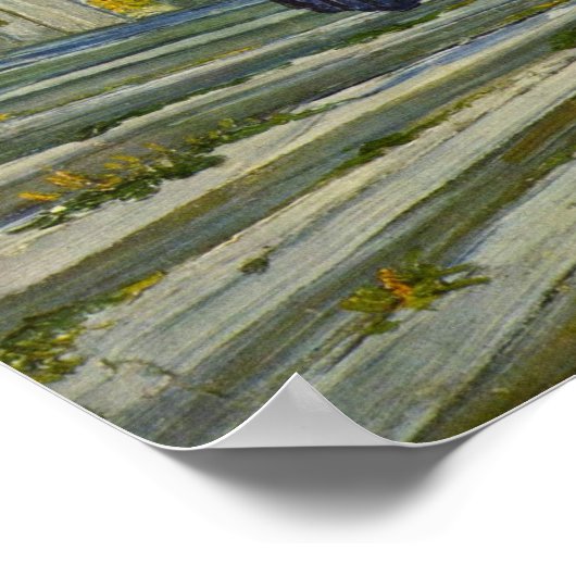 Van Gogh - De brug in Trinquetaille Poster (Hoek)