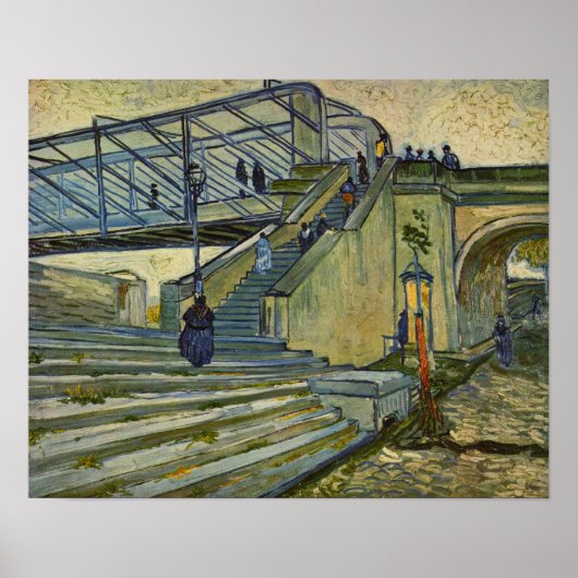 Van Gogh - De brug in Trinquetaille Poster (Voorkant)