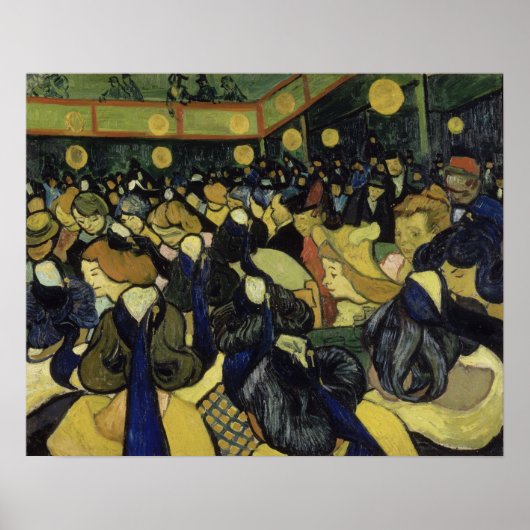 Van Gogh - De danszaal in Arles Poster (Voorkant)