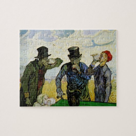 Van Gogh; de drankjes, de  Post Impressionisme Legpuzzel (Horizontaal)