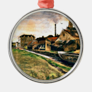 Van Gogh: De fabriek van Enthoven aan de Zieken Metalen Ornament