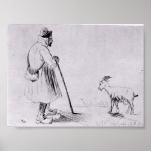 Van Gogh - De Goat Herd Poster