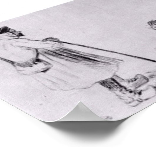 Van Gogh - De Goat Herd Poster (Hoek)