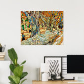 Van Gogh - De Grote Platanen Poster (Thuiskantoor)