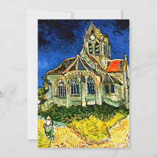 Van Gogh - De kerk in Auvers-1890 Kaart