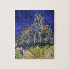 Van Gogh De Kerk te Auvers Blauwe Lucht Kunst Legpuzzel