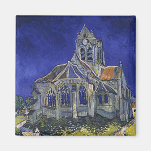 Van Gogh De Kerk te Auvers Blauwe Lucht Kunst Magneet
