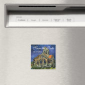 van Gogh, De kerk te Auvers, Save the Date Magneet (Insitu (Vaatwasser))
