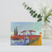 Van Gogh - de Langlois-brug in Arles Briefkaart (Staand voorkant)