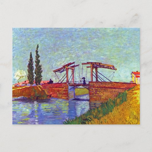 Van Gogh - de Langlois-brug in Arles Briefkaart (Voorkant)