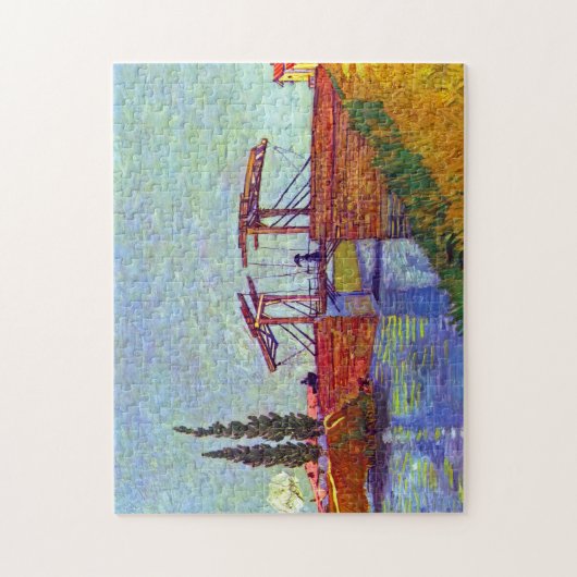Van Gogh - de Langlois-brug in Arles Legpuzzel (Verticaal)