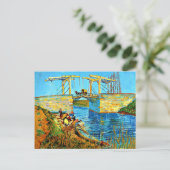Van Gogh - De Langlois-brug in Arles met Vrouwen Briefkaart (Staand voorkant)
