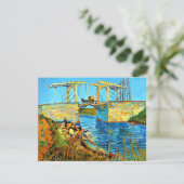Van Gogh - De Langlois-brug in Arles met Vrouwen Kaart (Staand voorkant)