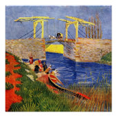 Van Gogh: De Langlois-brug in Arles Perfect Poster (Voorkant)