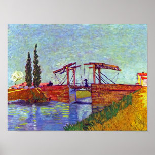 Van Gogh - De Langloisbrug bij Arles Poster