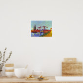 Van Gogh - De Langloisbrug bij Arles Poster (Keuken)